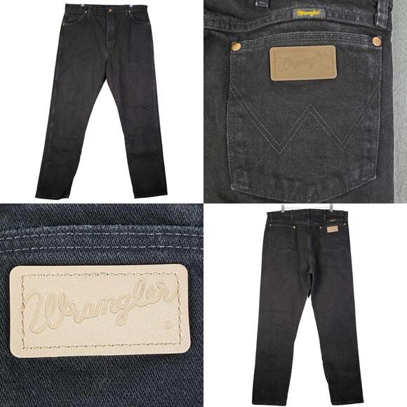 Wrangler Jeans Men’s Size 31x32 Straight Leg Blue Light Wash Cotton Vintage - Picture 1 of 10